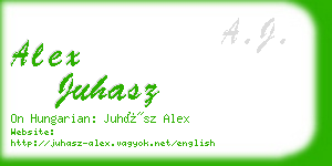 alex juhasz business card